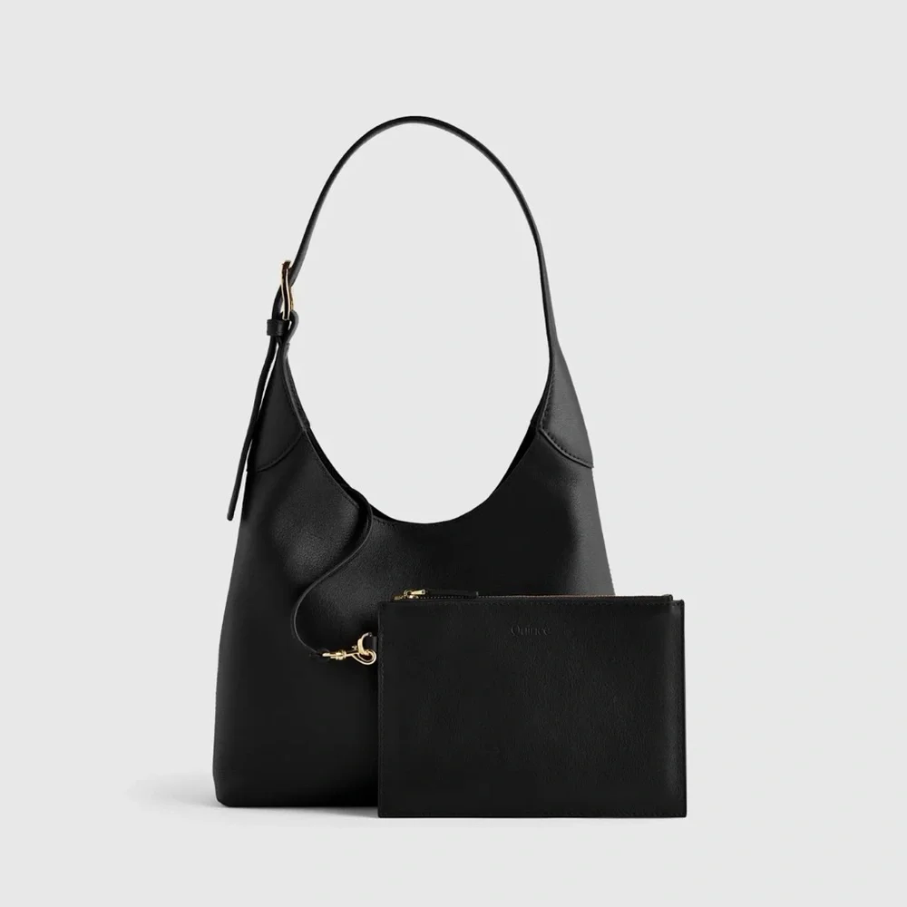 Quince Full Grain Leather Small Shoulder Bag - Picture 3 of 8